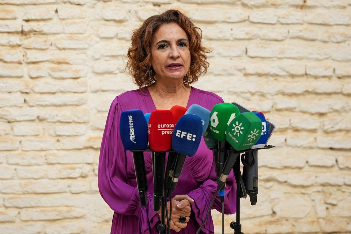 La vicepresidenta del Gobierno, María Jesús Montero