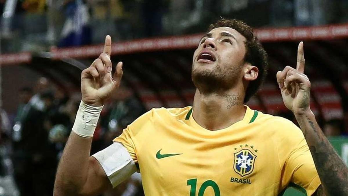 Neymar anotó ante Paraguay