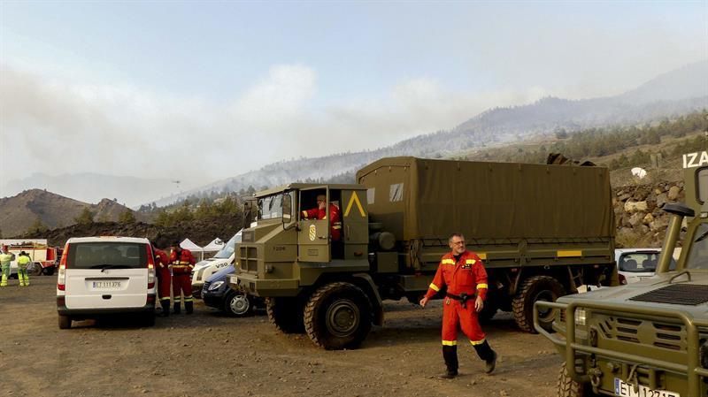 Incendio forestal en la zona de Montaña de Jedey