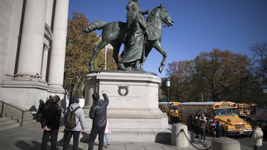 Trump se opone a la retirada de una estatua de Roosevelt en Nueva York