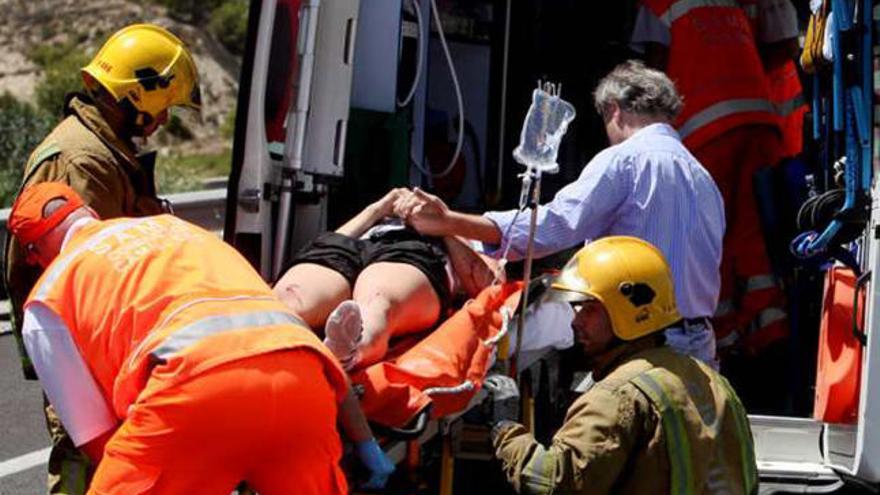 Bomberos del Consorcio, de servicio en La Vila.