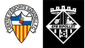 Escudos del CE Sabadell y el EFB Ripollet