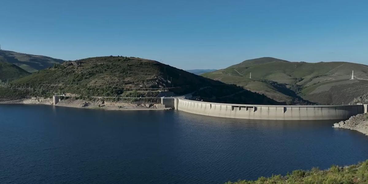Panorámica de uno de los embalses de Iberdrola en la zona de Conso.