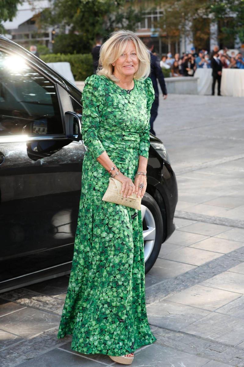 Chantal Hochuli en la boda de Philippos de Grecia y Nina Flohr