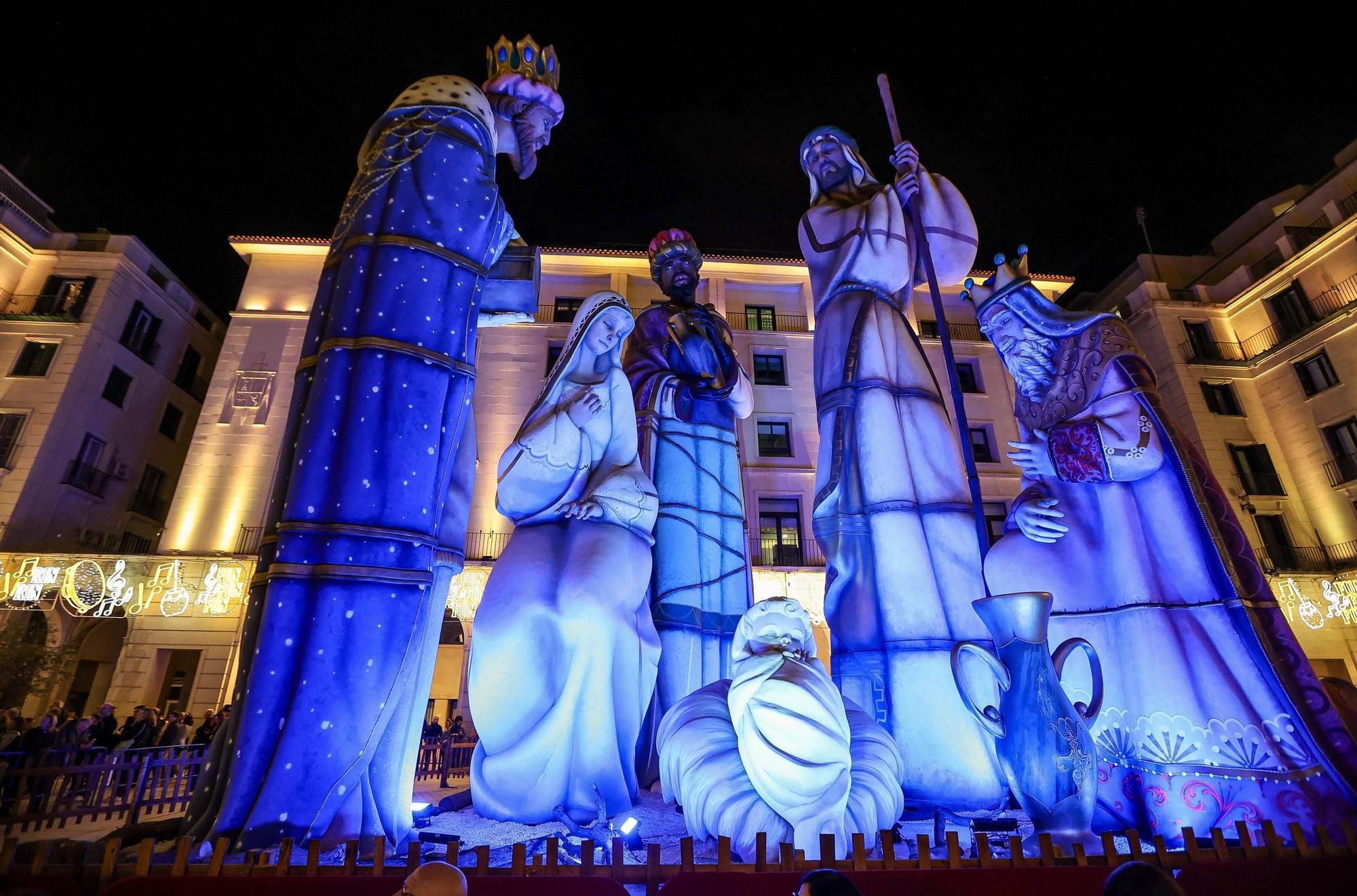 Inauguración del Belén Gigante en la plaza del Ayuntamiento