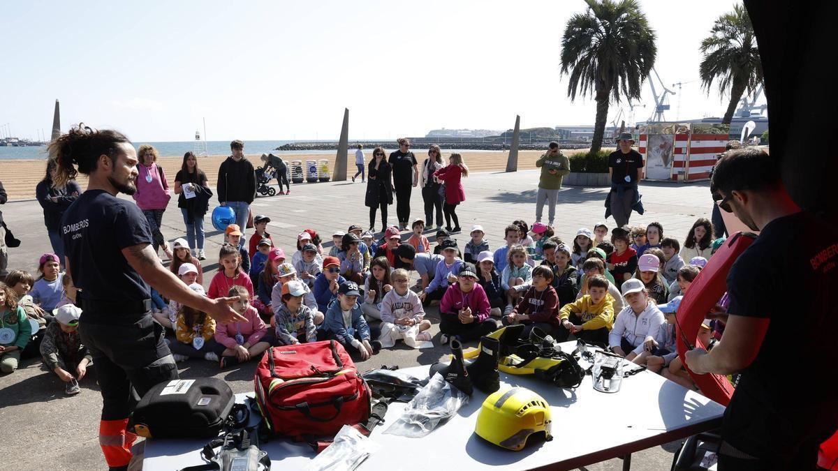 Un momento de la jornada final de la pasada edición de "SwimSafe" en El Arbeyal.