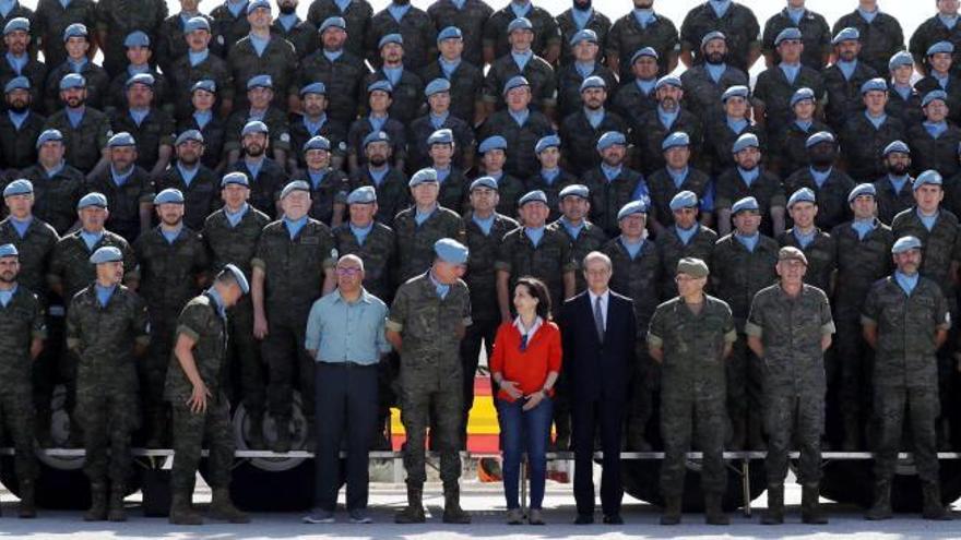 Margarita Robles visita la misión de la ONU en el Líbano
