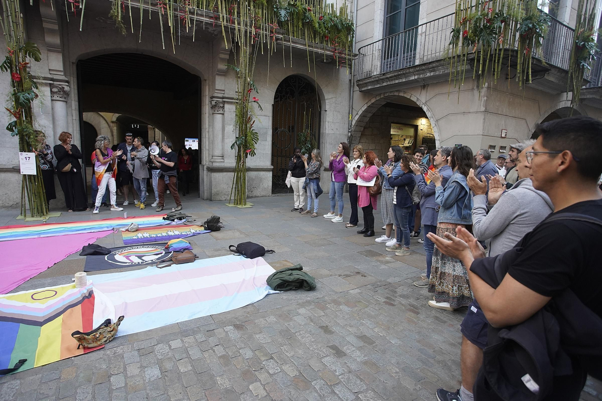 Concentració a Girona pel Dia Internacional contra l’LGTBI-fòbia