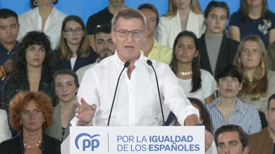 Feijóo: &quot;Yo no sé si ganaremos la investidura pero los españoles no van a perder la dignidad&quot;