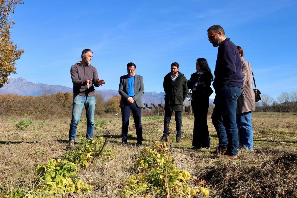 Miguel Ángel Gallardo durante su visita al Centro de Innovación La Vera Campo Arañuelo Innovation Hub