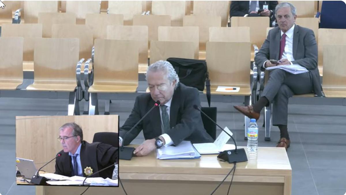 El expresidente de Isolux Corsán Luis Delso durante su declaración como acusado en el juicio a los Pujol.