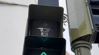 El Enano de la Bajada de la Virgen sustituye al peatón en los semáforos de Santa Cruz de La Palma