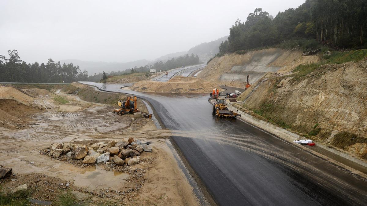 Obras de la A-57 en A Canicouva