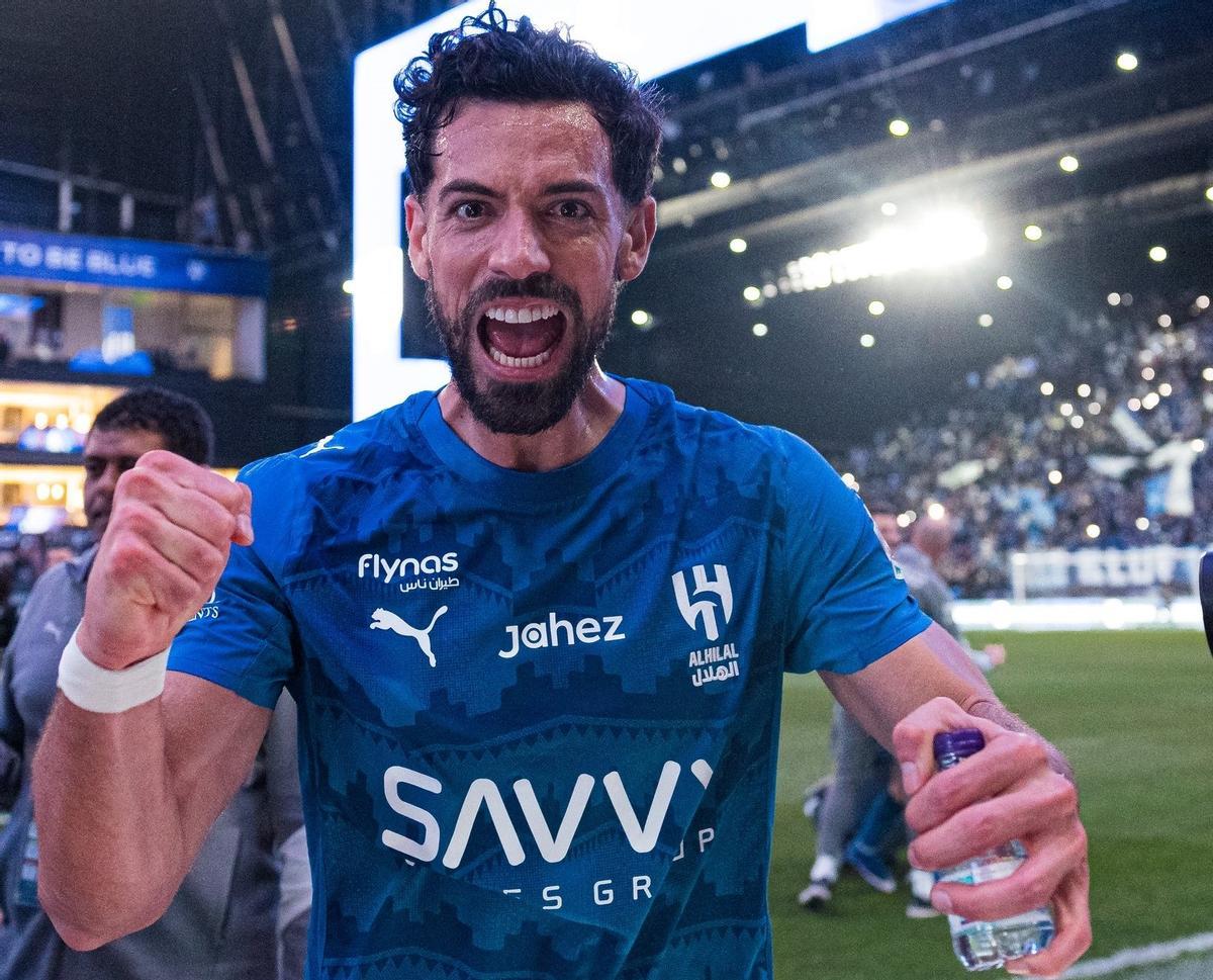 Pablo Marí, en su primera aparición con el Al-Hilal.