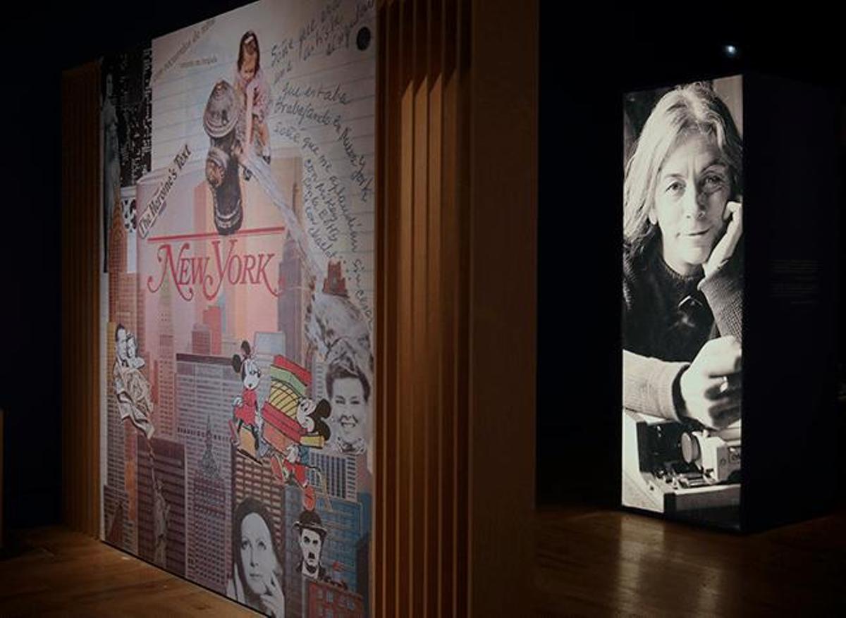 Vista de la exposición 'Carmen Martín Gaite. Un paradigma de mujer de letras', que se puede visitar en la Biblioteca Nacional.