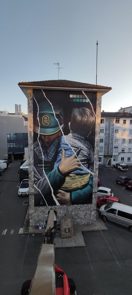 Grafiti 'Guardia Civil' de Diego As, en Lugo (Finalista)