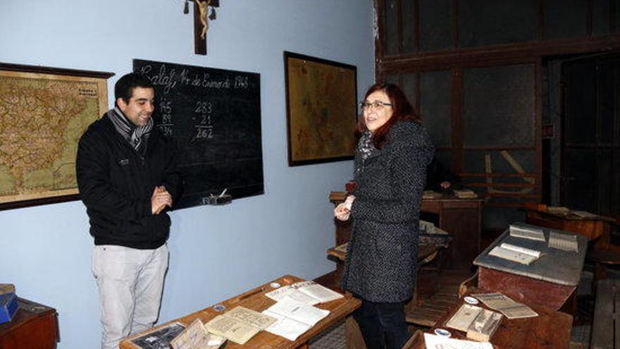 L&#039;aula d&#039;estudi que antigament havia acollit la plaça Gran de Calaf, rehabilitada