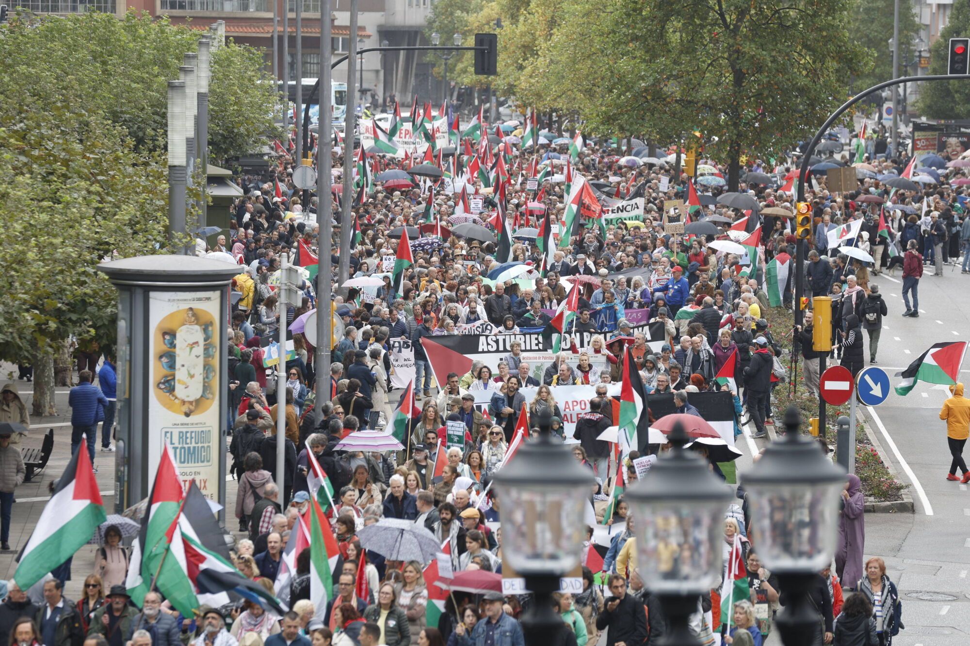 Manifestación a favor de Palestina.