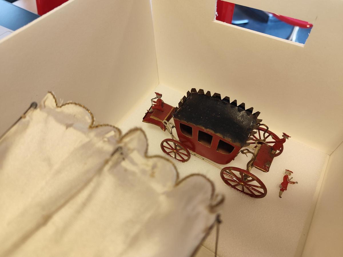 La carrossa original que inclou la processó de Corpus del Museu del Joguet.