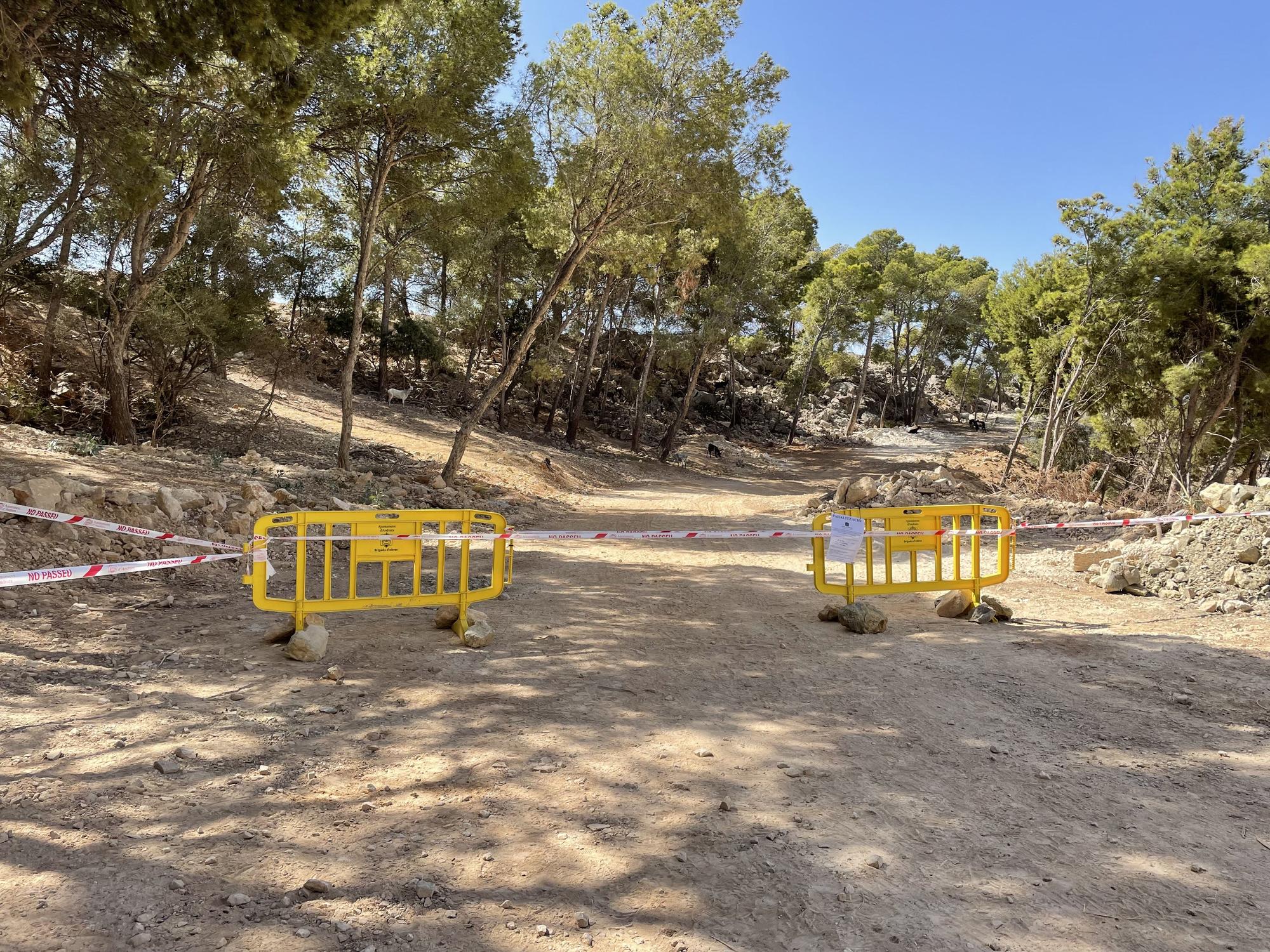 Andratx precinta  una zona verde  de Cala Llamp