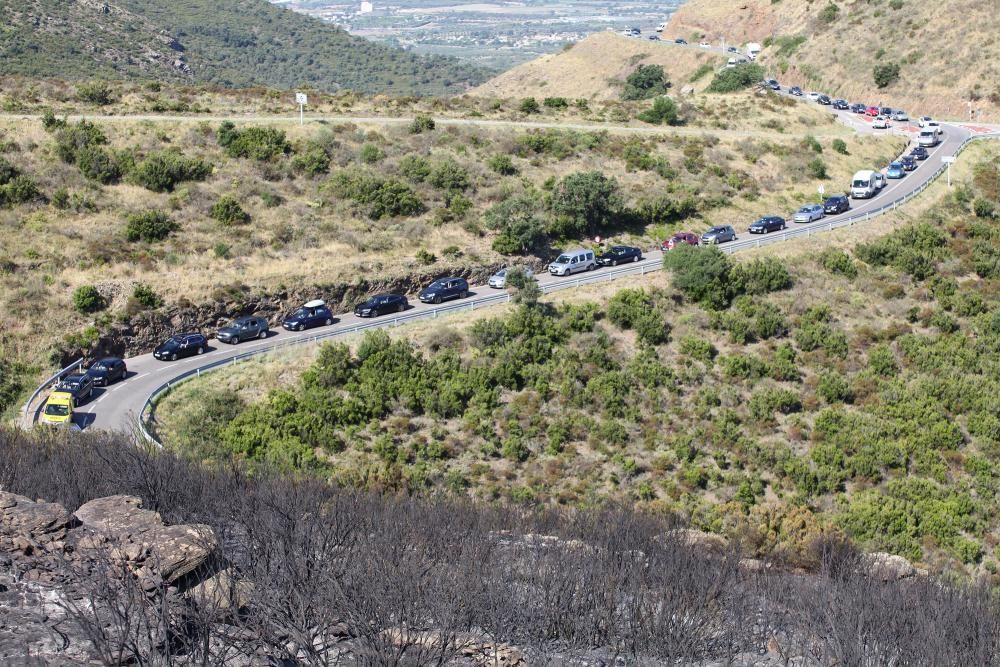 L'endemà de l'incendi del cap de Creus