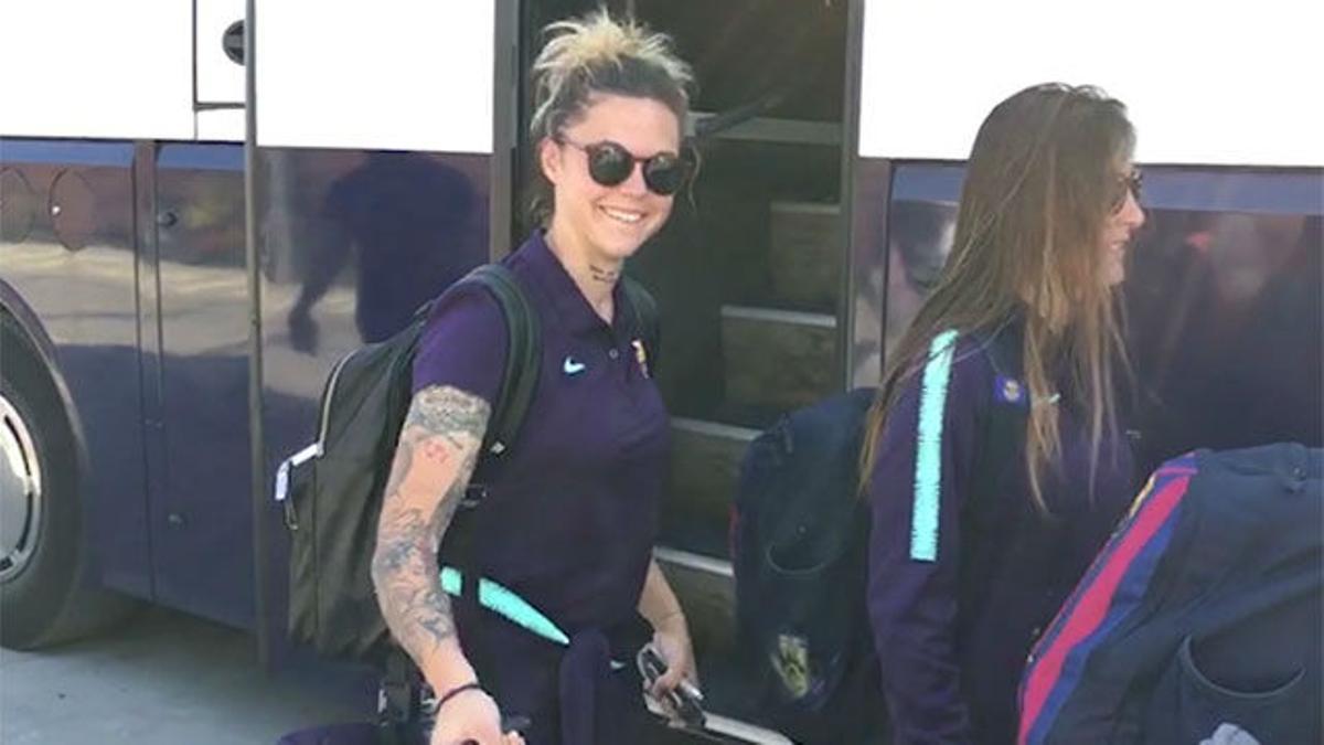 Así se despidió el Barça Femenino antes de su viaje a Noruega