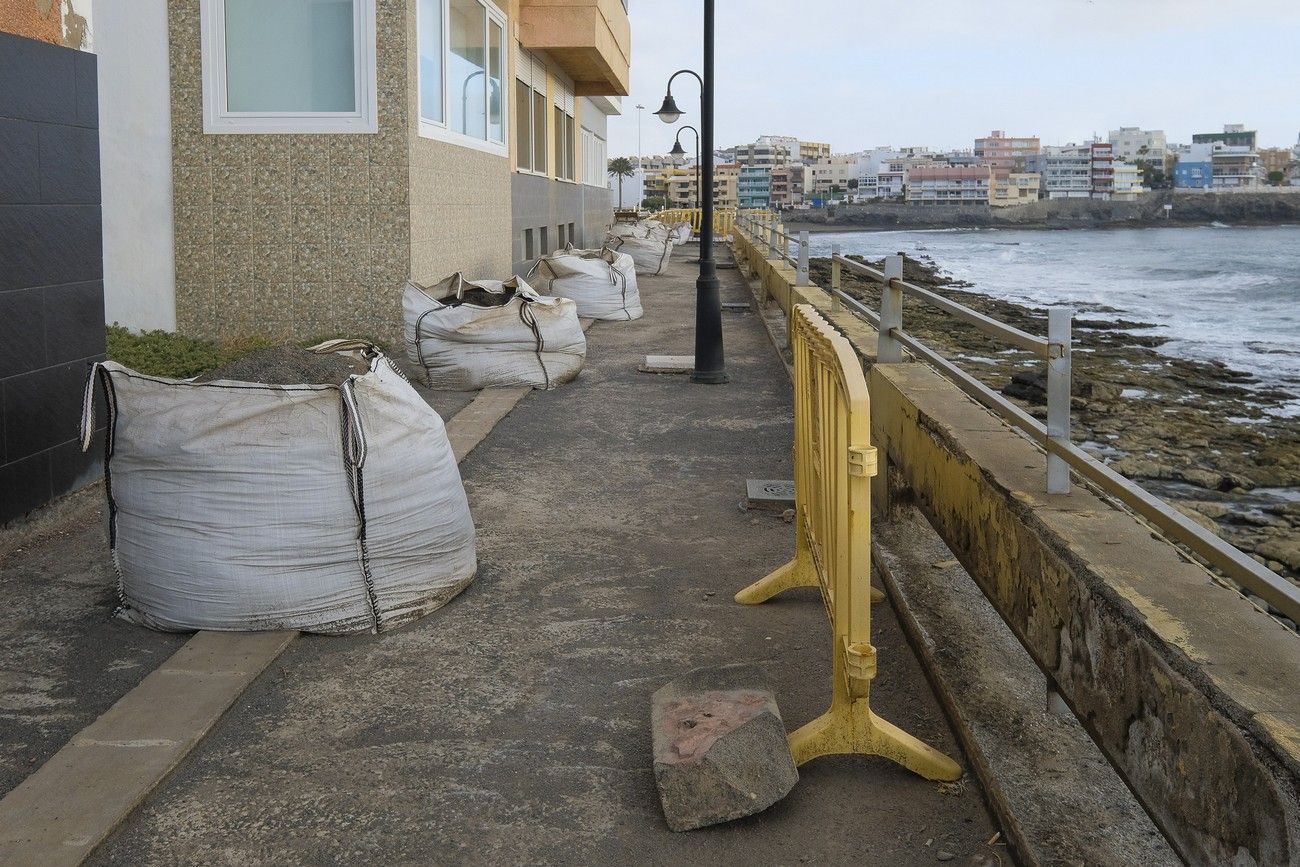 Estado de las obras del Paseo Marítimo de Salinetas, en Telde (Gran Canaria)