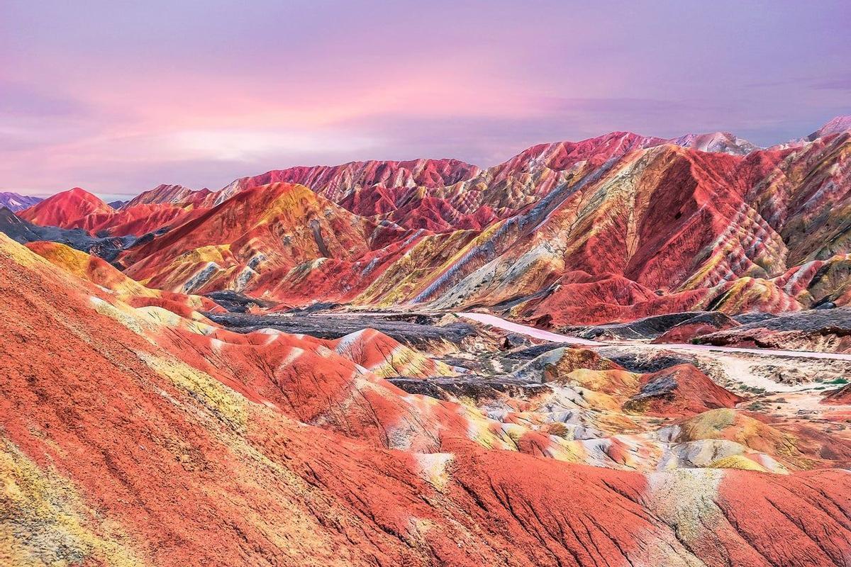 Las montañas de colores de Zhangye Danxia en China