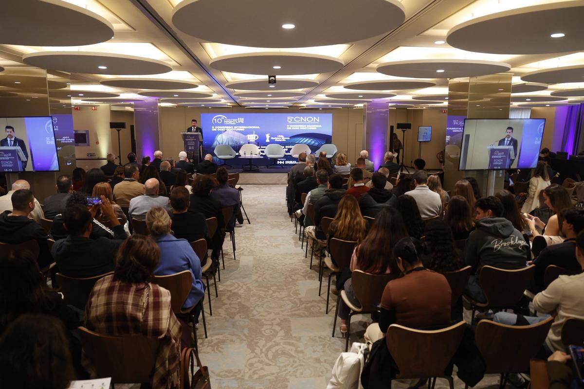 Boadas, durante su intervención en el Congreso en València.
