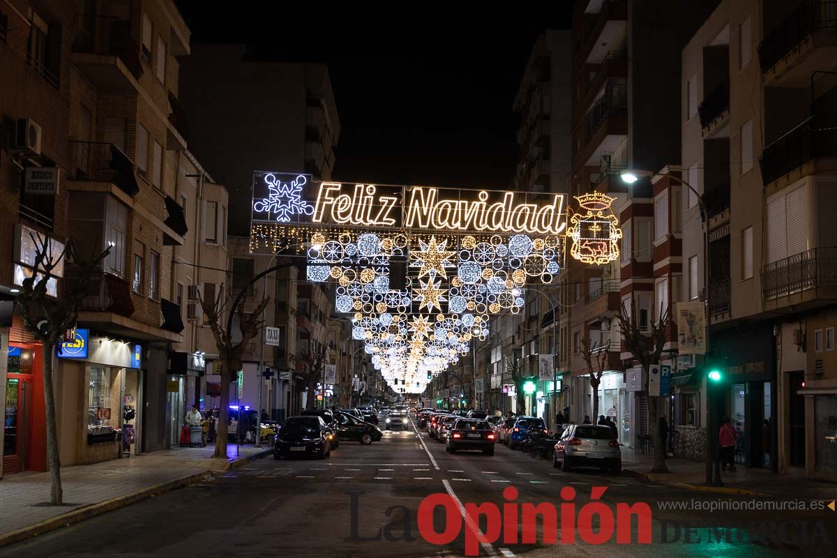 Encendido de luces de Navidad en Caravaca