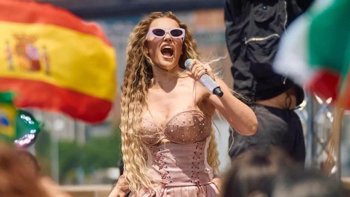 Melody en el especial de la final del Mundial 2026
