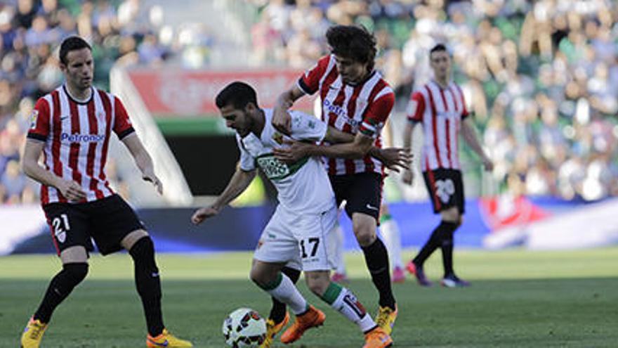 El Elche se deja remontar por el Athletic