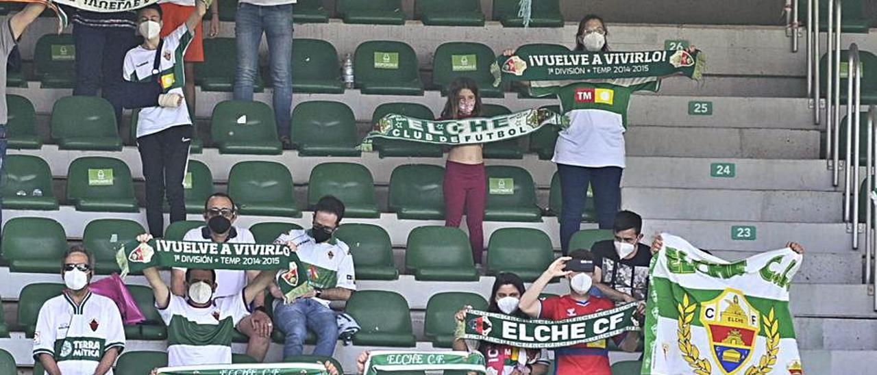 Solo 3.500 personas vieron el último partido del Elche. |