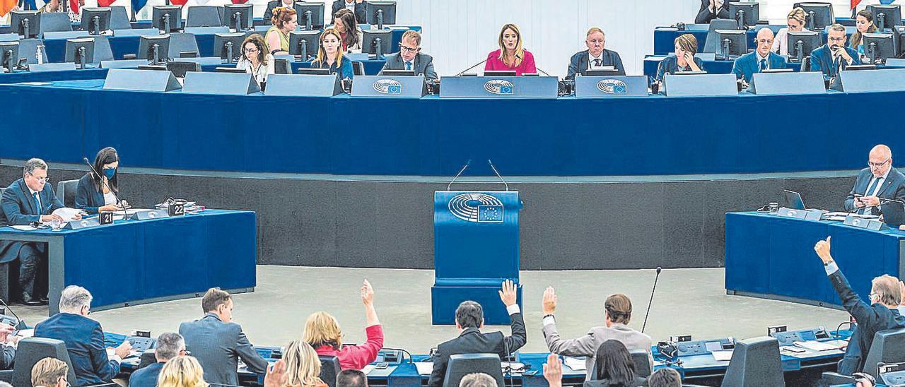 Sessió plenària al Parlament Europeu en una fotografia d’arxiu.