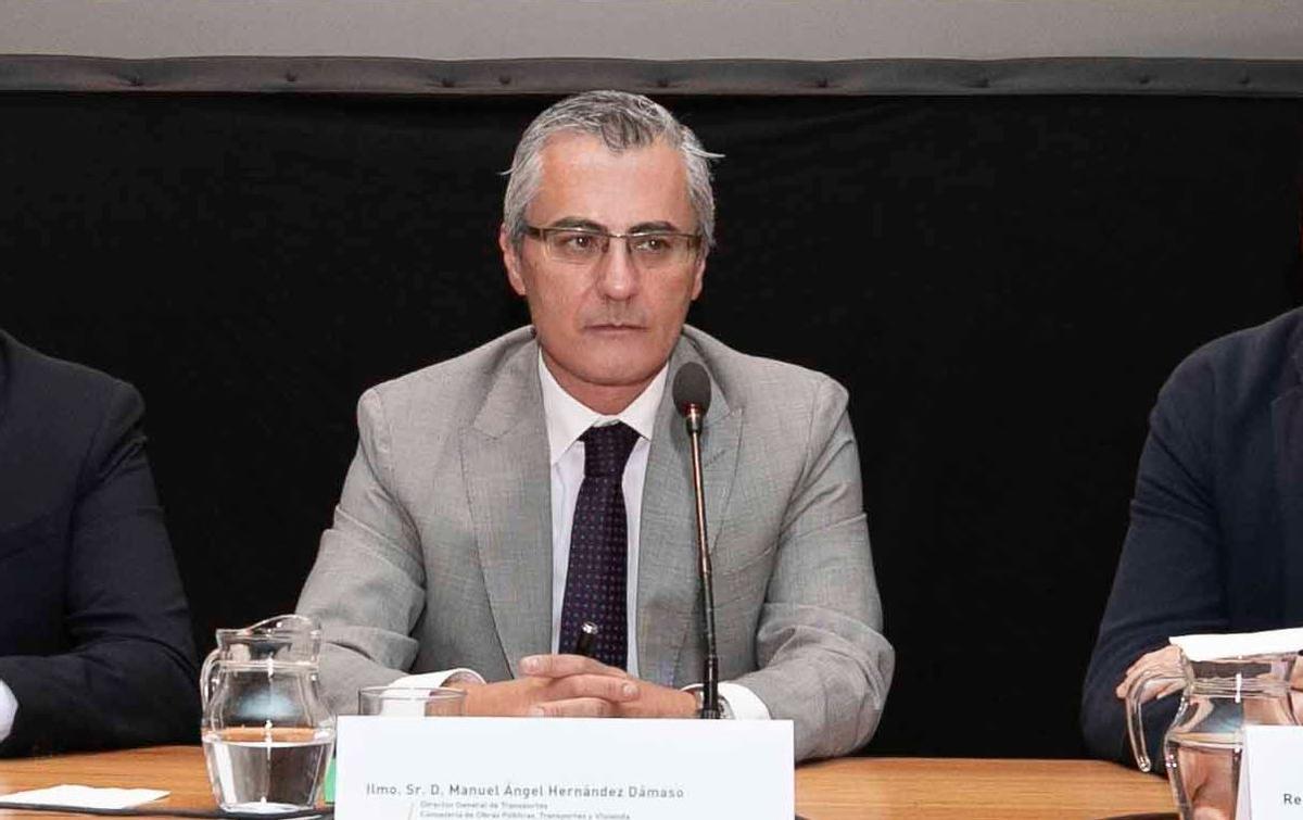 Manuel Ángel Hernández Dámaso, en su etapa como director general de Transportes del Gobierno de Canarias.