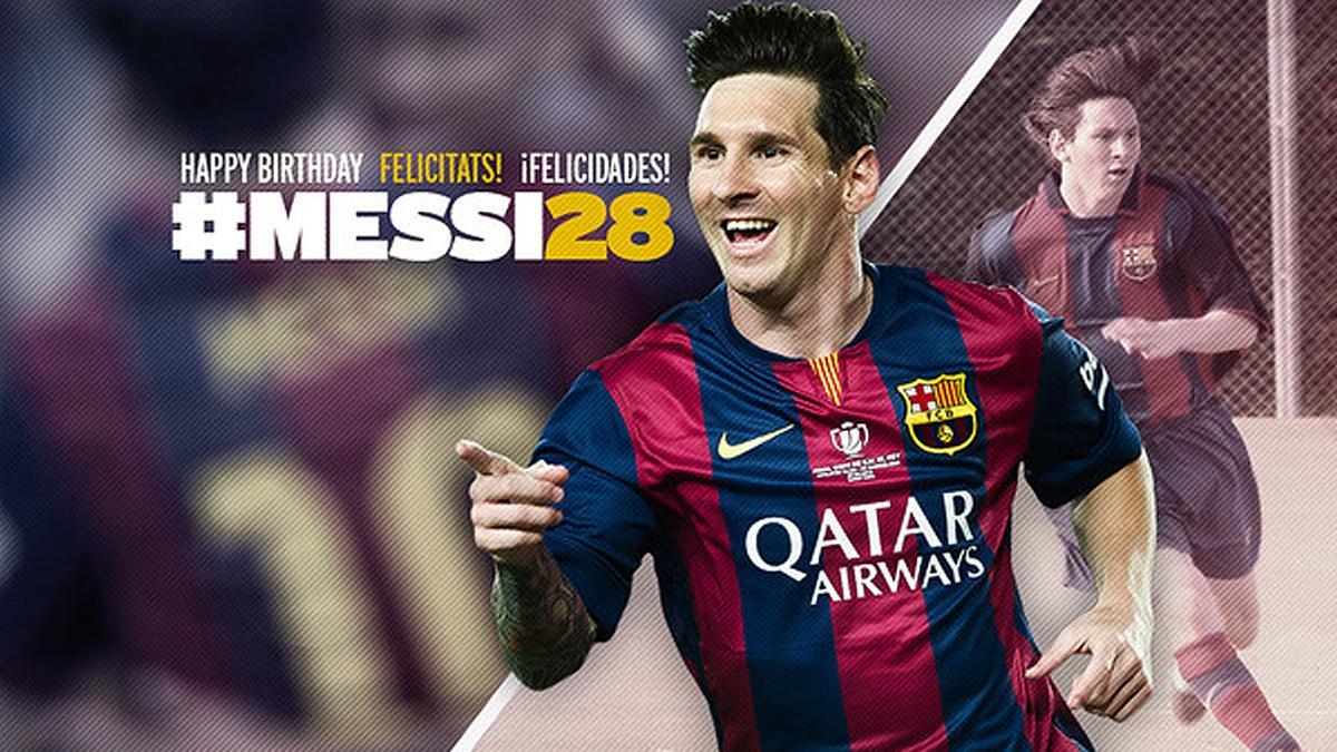 El Barça felicita a Messi por su 28º cumpleaños con un vídeo inédito