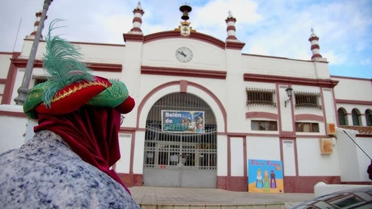 Una imagen de archivo del Heraldo de Barros llegando a la Plaza del Mercado