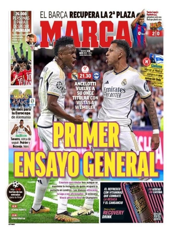 Las portadas de la prensa deportiva de hoy, martes 14 de mayo