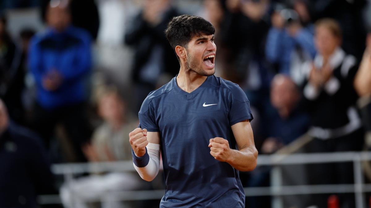 Carlos Alcaraz, después de ganar el partido de segunda ronda en Roland Garros