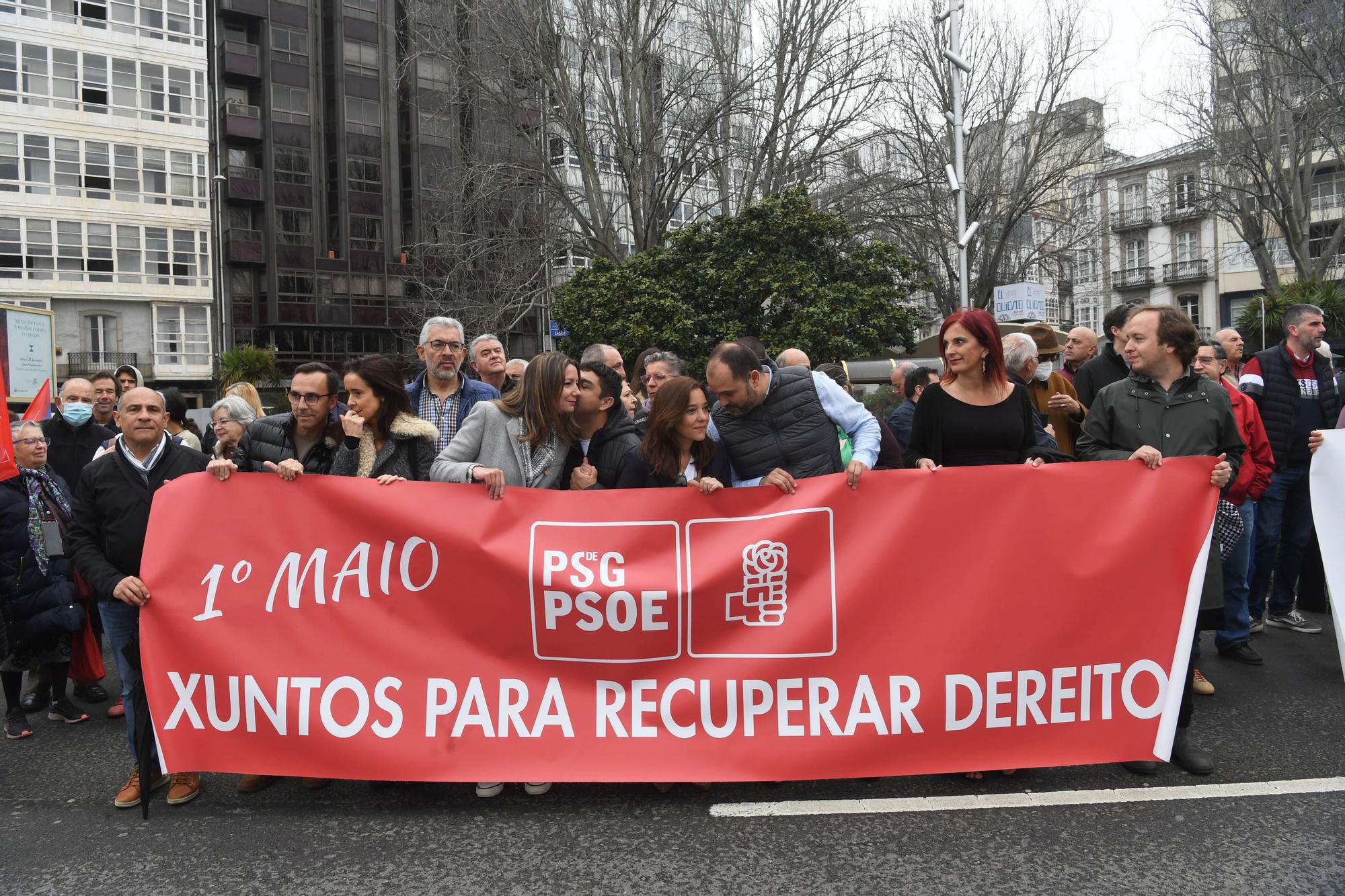 Manifestación por el 1 de mayo en A Coruña