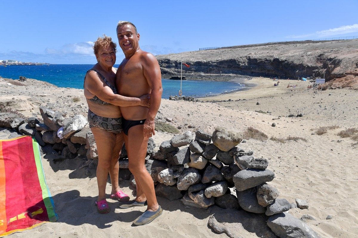 Playa de Aguadulce, en Tufia