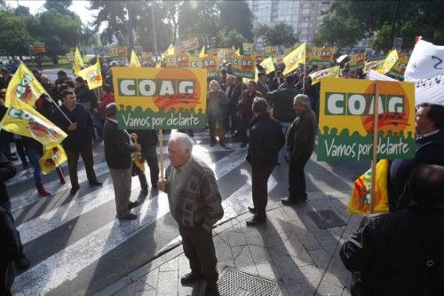 Protesta de agricultores y ganaderos de la comarca del Guadalentín