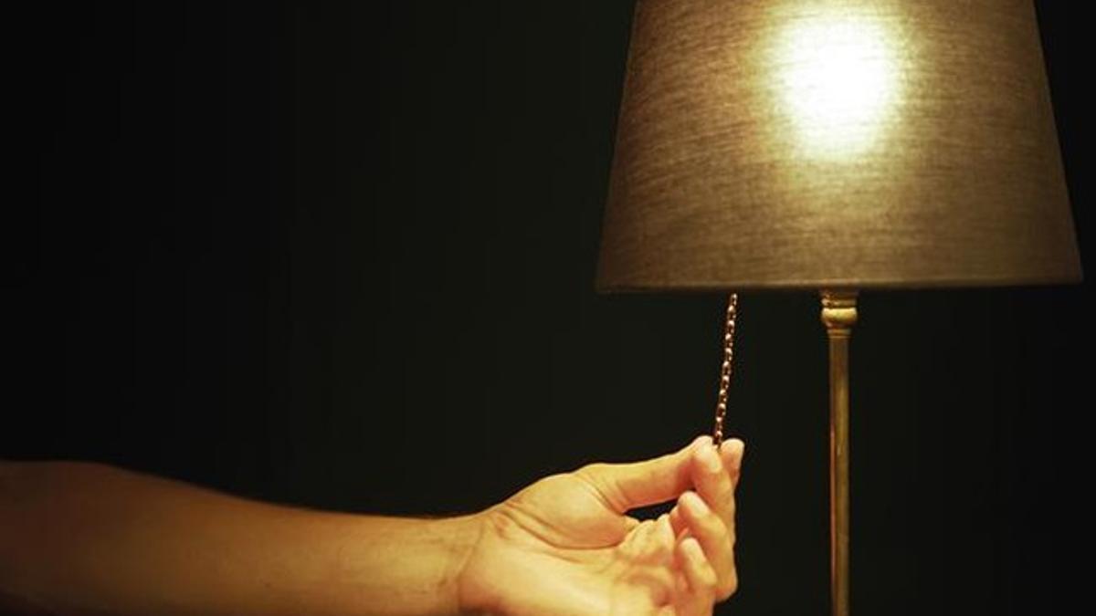 Una lámpara doméstica.