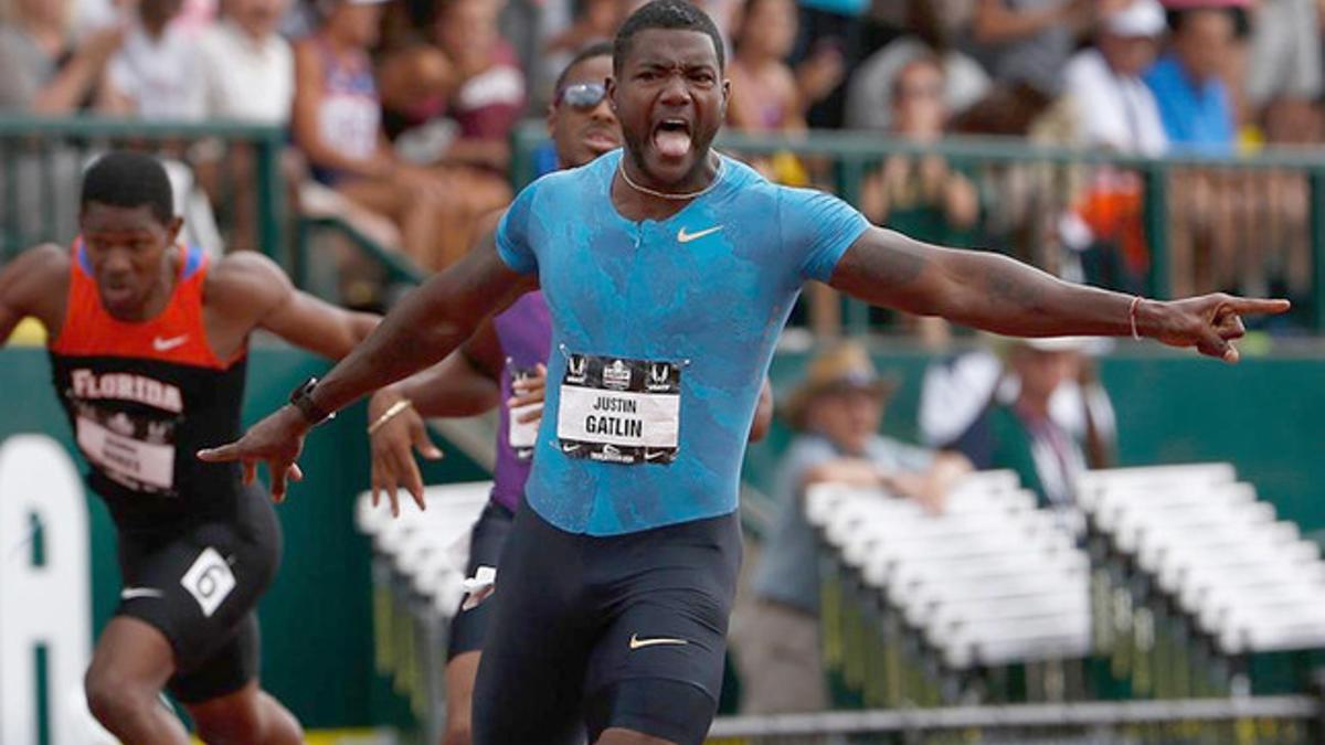 Gatlin, marca personal y récord del año