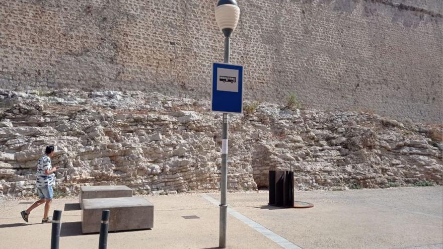 El Ayuntamiento de Ibiza habilita una parada de bus junto a la plaza del Parque