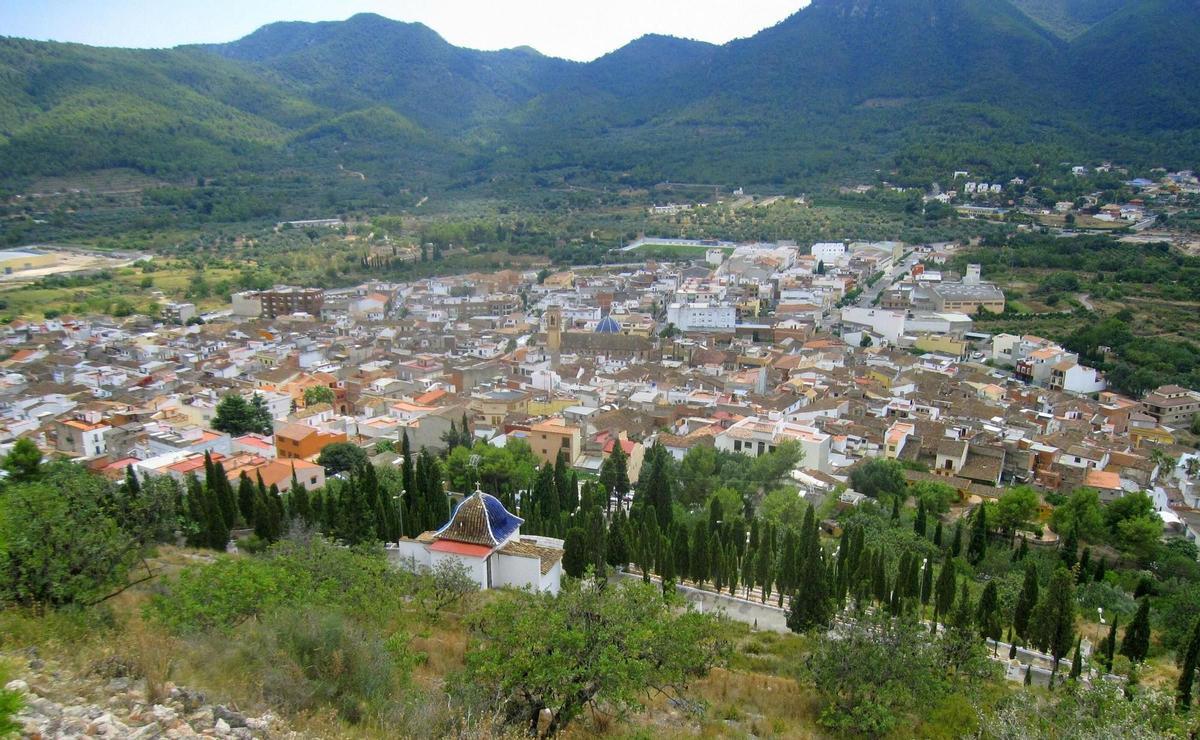 Panorámica de Artana, población de la familia de Alexia Pla, pareja del popular presentador Joaquín Prat.