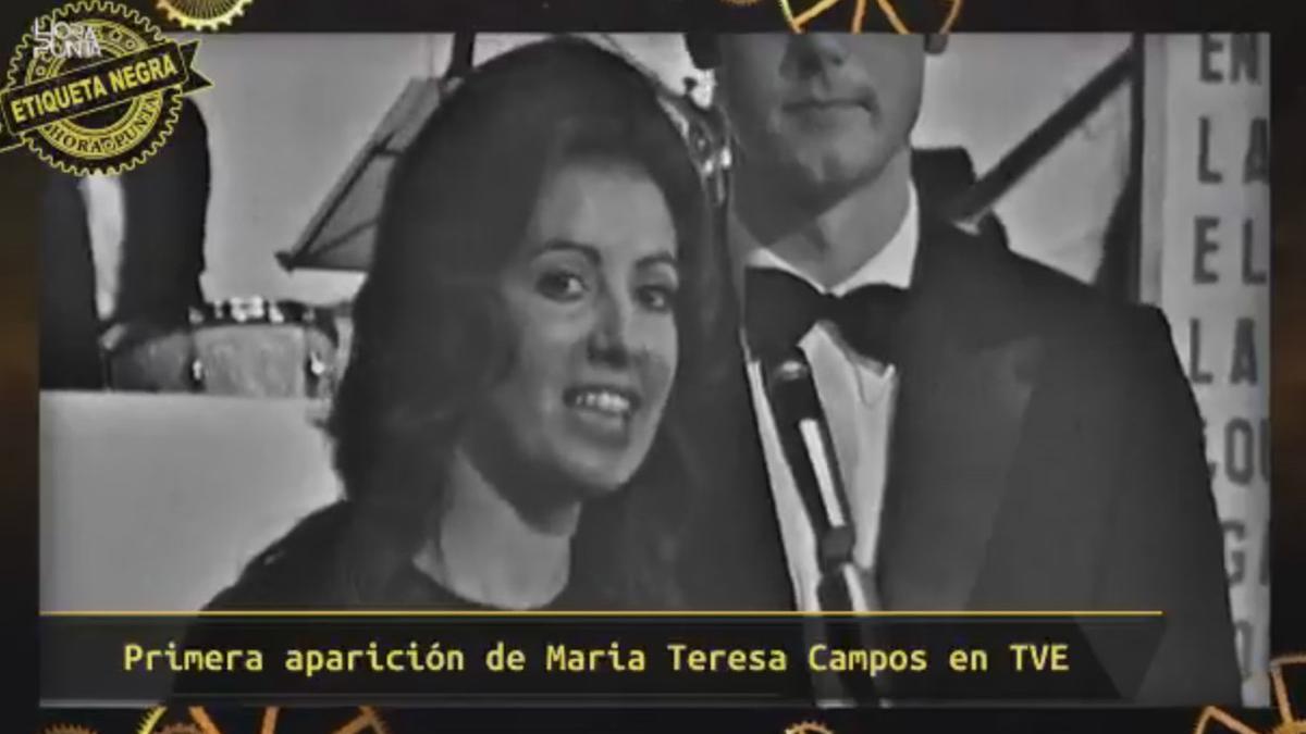 María Teresa Campos, en su primera aparición en TVE-1