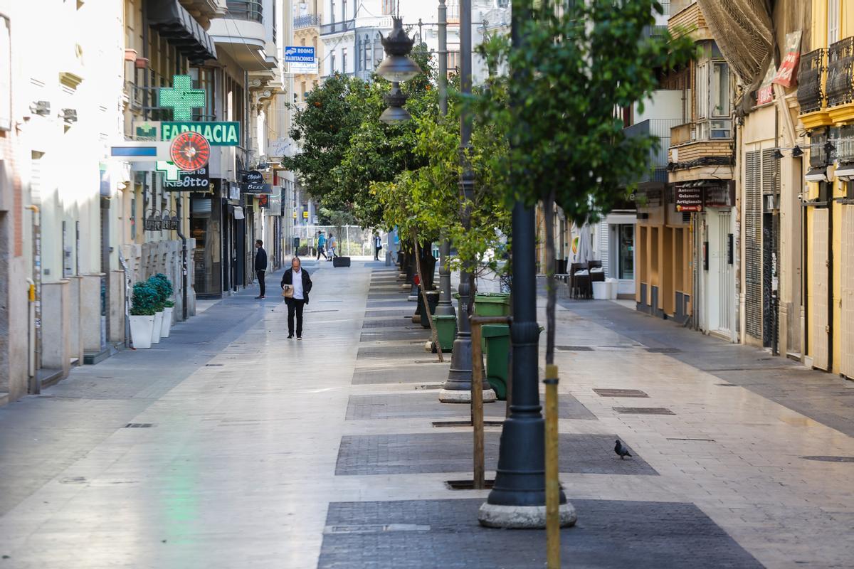 Las calles no tardaron en vaciarse, incluso antes del inicio del confinamiento estricto