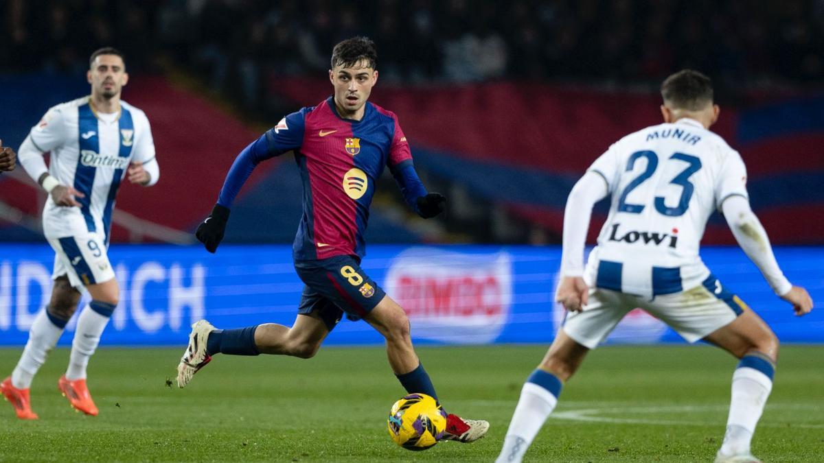 Pedri ante el Leganés en LaLiga
