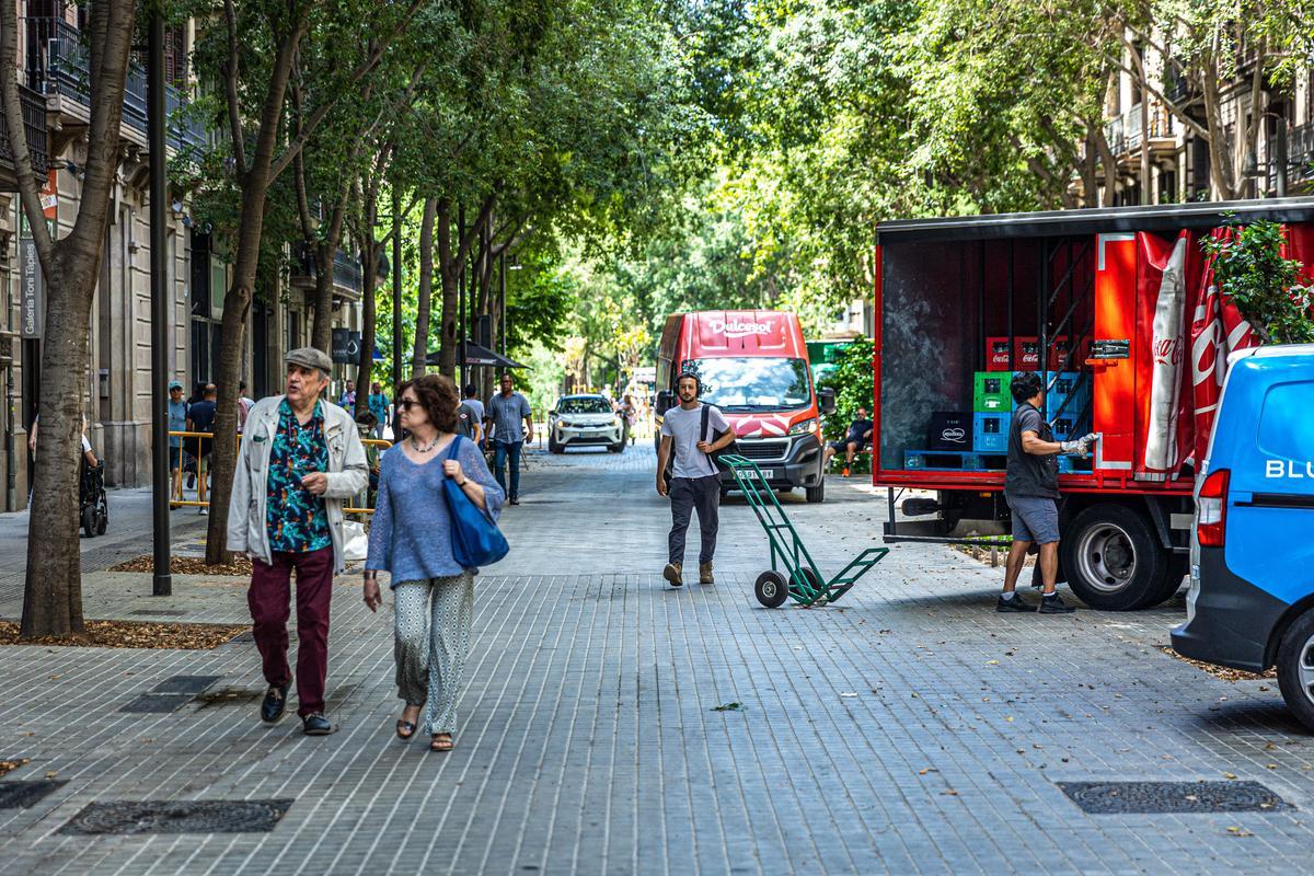 Escenas inesperadas de la Superilla del Eixample